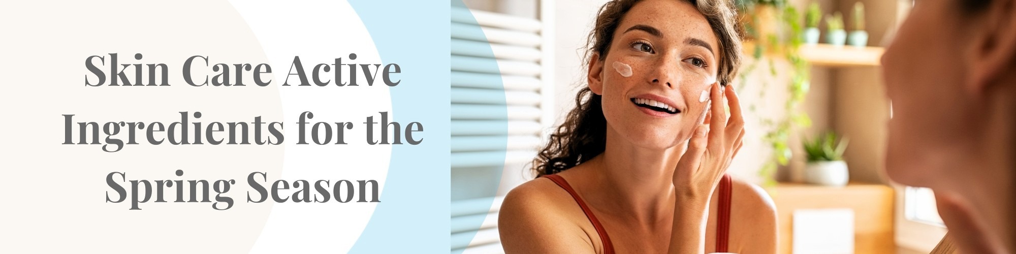 Woman using skincare with professional ingredients during a spring AlumierMD UK products