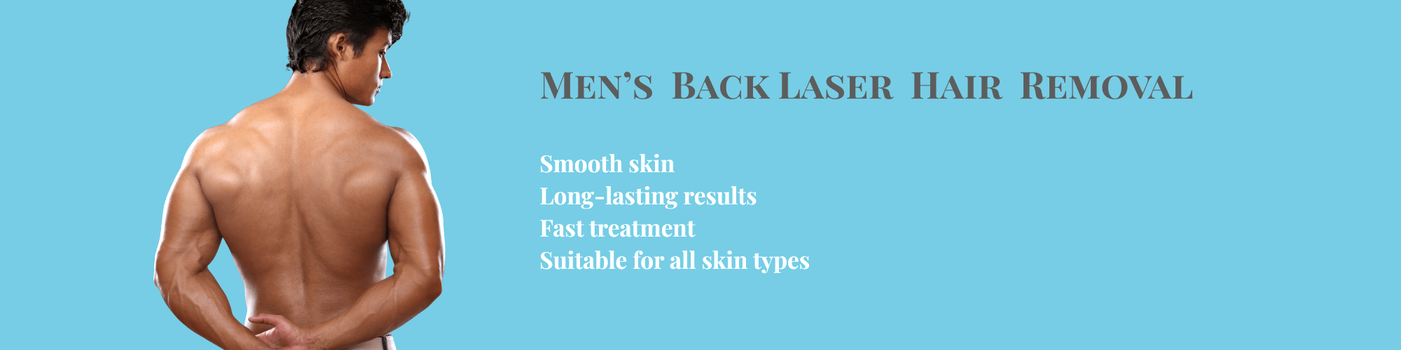 Men's Back Laser Hair Removal treatment at Prima Britannia Laser Clinic London